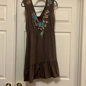 Johnny Was. Gorgeous dress. Embroidery is classic, Small bleach mark on right